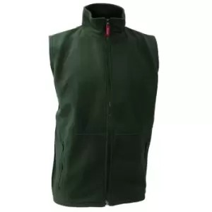 Image of Result Mens Active Anti Pilling Fleece Bodywarmer Jacket (M) (Forest Green)