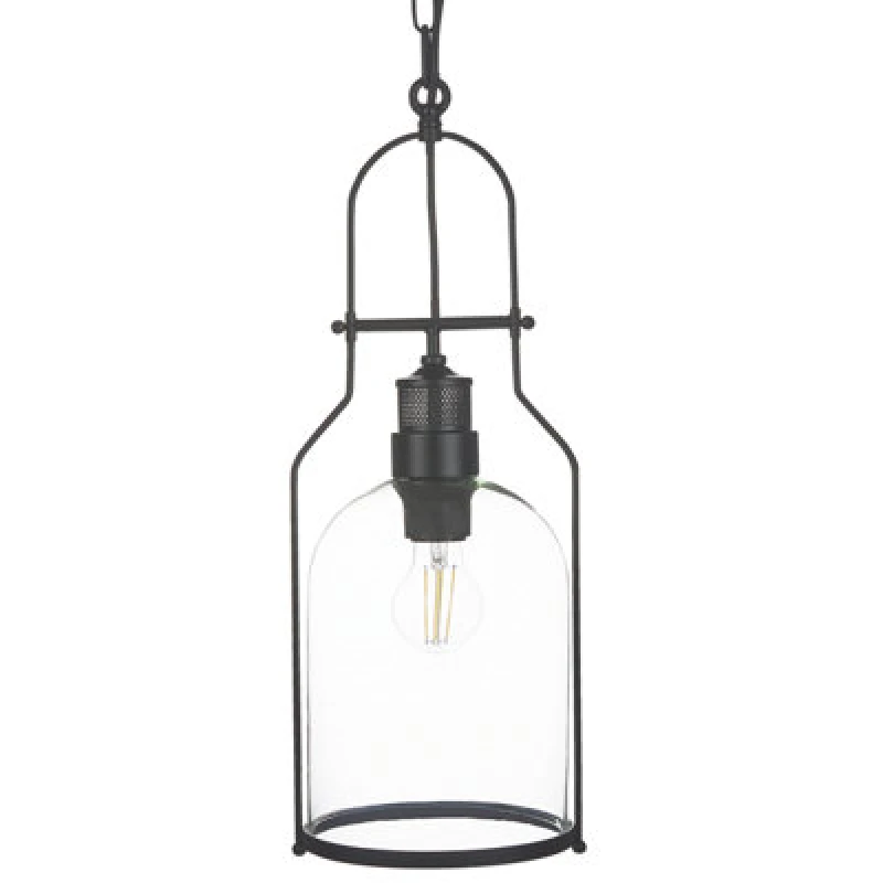Image of Beliani Pendant Lamp Bashilo Metal Black