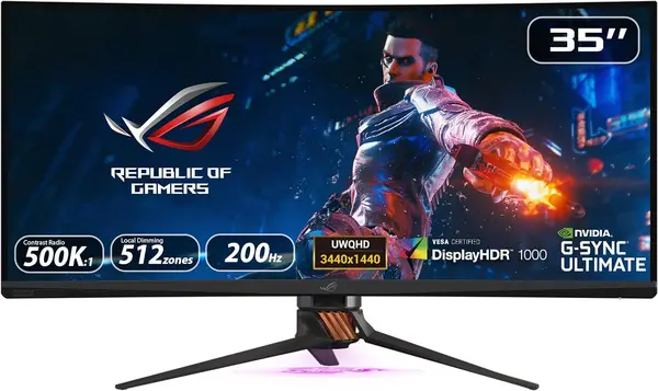 Image of Asus ROG 35" XG35VQ UltraWide Quad HD Curved Gaming LED Monitor