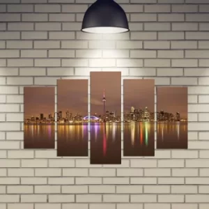 Image of 5MX-34 Multicolor Decorative MDF Painting (5 Pieces)