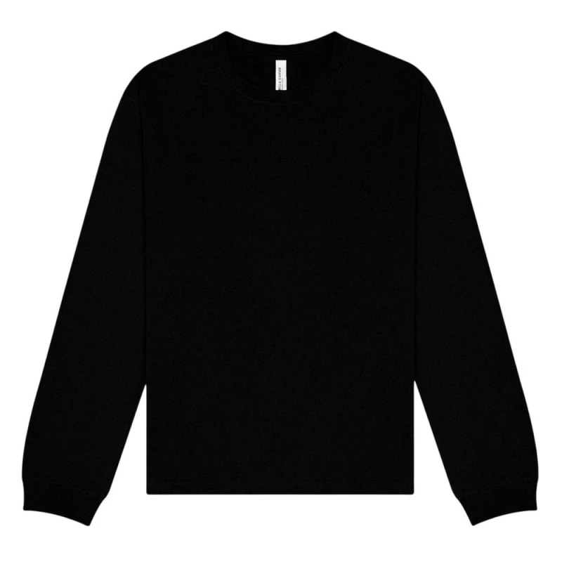 Image of Bella + Canvas Mens Heavy Long-Sleeved T-Shirt XS in Black Male XS