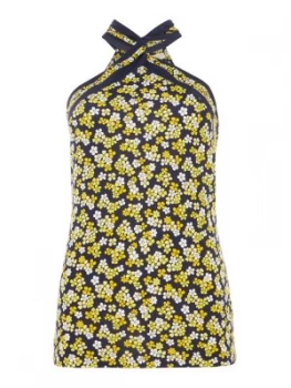 Image of Michael Kors Elevated cherry blossom top Black