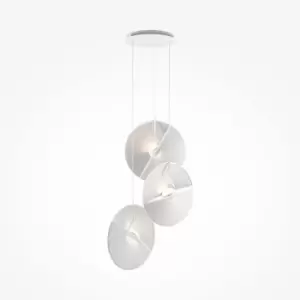 Image of Maytoni Reflex Modern 6 Light Cluster Pendant Ceiling Light White 3000K