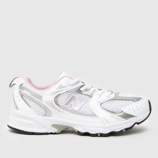 Image of New Balance white 530 Girls Junior trainers White UK 13 (EU 32)