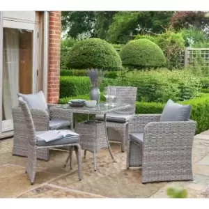 Image of Handpicked Morston 2/4 Seat Dining Set - Grey