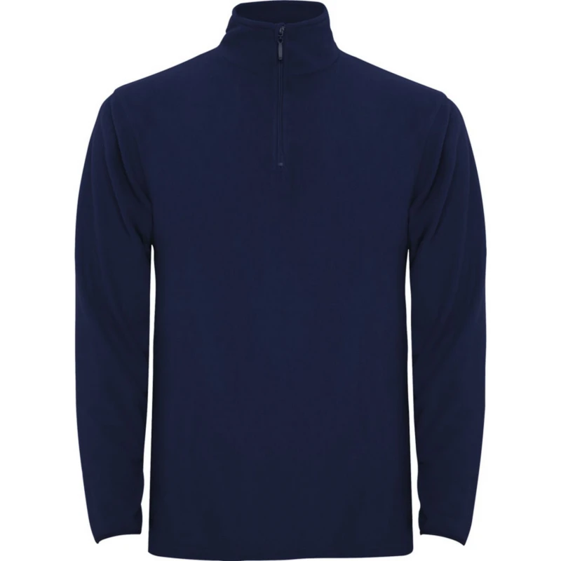 Image of ROLY ROLY Men Himalaya Quarter Zip Fleece Jacket in Navy Size: Small Navy S Male 5063470468843