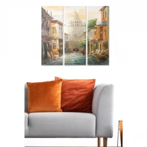 Image of MDFDSCF7610 Multicolor Decorative MDF Painting (3 Pieces)