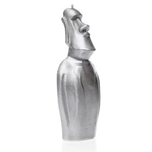 Image of Silver Moai Statue Candle