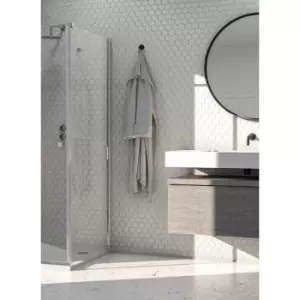 Image of Aqualux Frameless 8mm Shower Enclosure Side Panel Only 800mm in Chrome