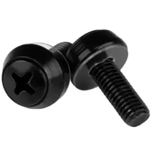 Image of StarTech.com M6 x 12mm - Mounting Screws - 100 Pack Black