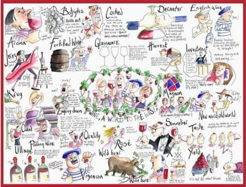 Image of Tim Bulmer Wine - Tim Bulmer 1000 Piece Jigsaw Puzzle