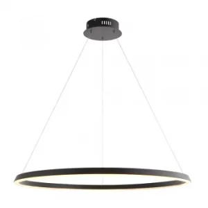 Image of Integrated LED Pendant Light Matt Black, White Silicone