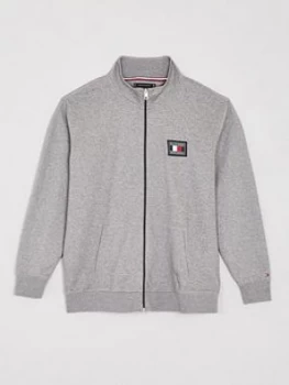 Image of Tommy Hilfiger Icon Essentials Zip Thru Sweat - Grey Marl