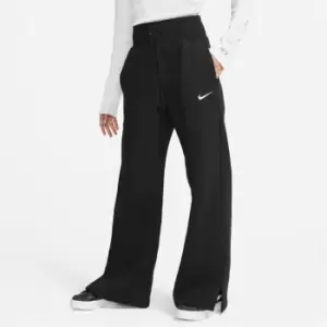 Image of Nike Sportswear Phoenix Fleece Womens High-Waisted Wide-Leg Sweatpants - Black