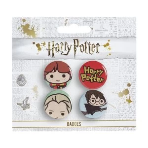 Image of Harry Potter Chibi Button Badge Set 3