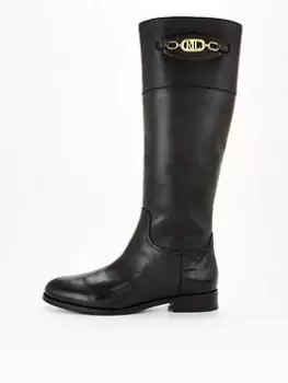 Image of Lauren by Ralph Lauren Breana Boots Tall Boot, Black, Size Us 7 = UK 5, Women