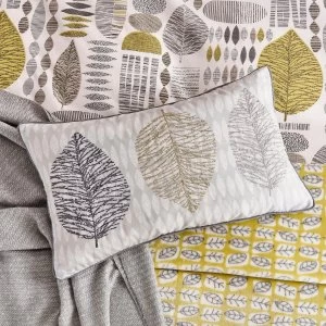 Image of Helena Springfield Unna Chartreuse Cushion Light Grey