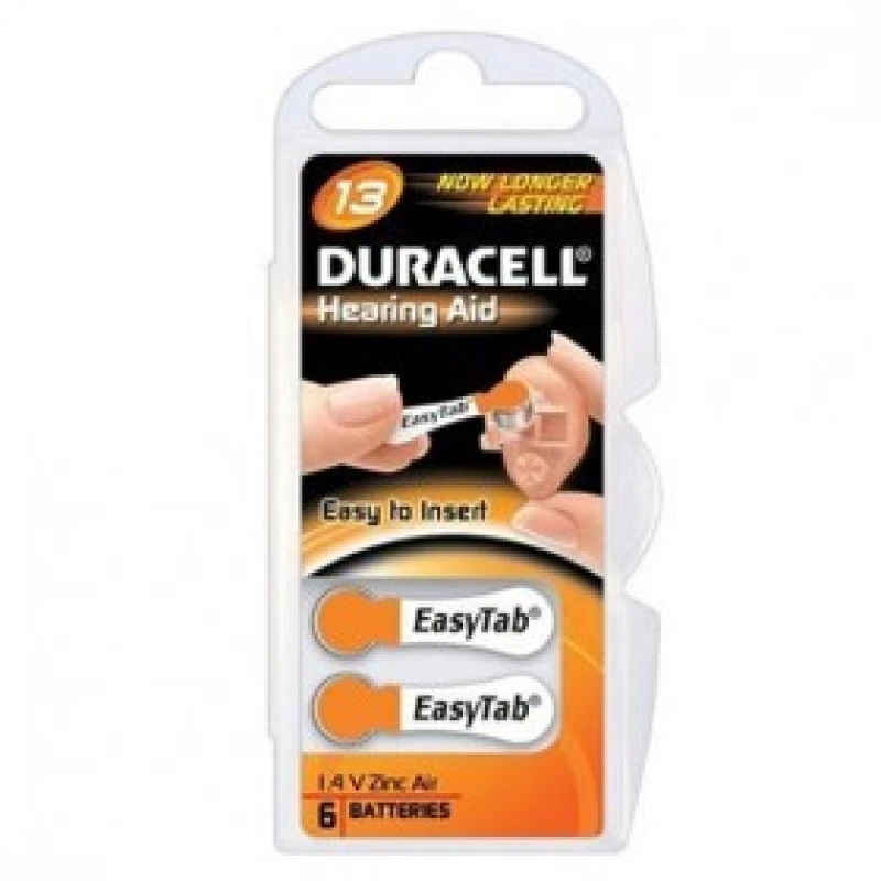 Image of Duracell DA13 household battery Single-use battery Zinc-Air