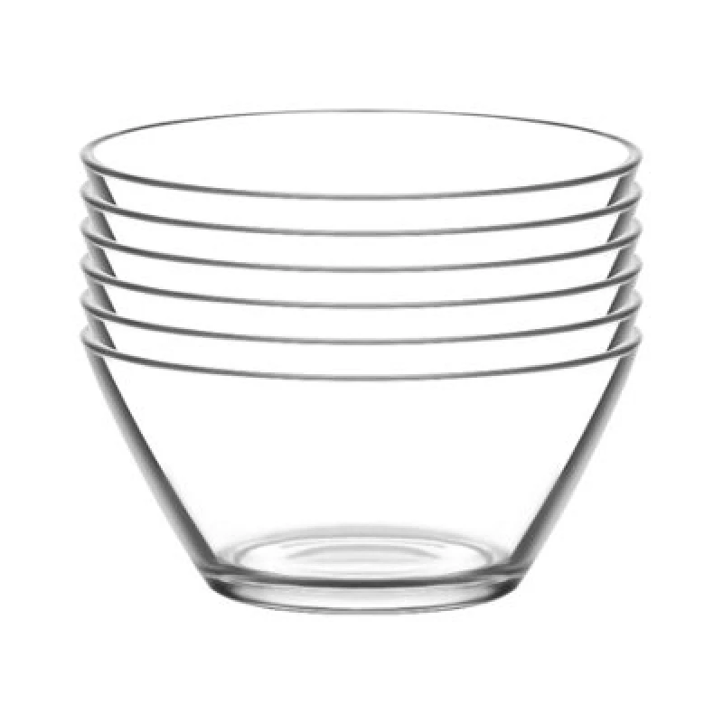 Image of LAV Vega Glass Serving Bowls 10.5cm Pack of 6 Clear unisex