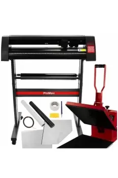 Image of Clam Heat Press 38 x 38cm & 720mm Vinyl Cutter Bundle