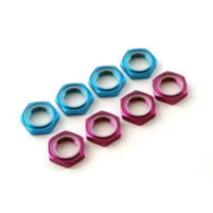 Image of Fastrax 17Mm X 1.25 Blue Serrated Wheel Nuts (4Pcs)