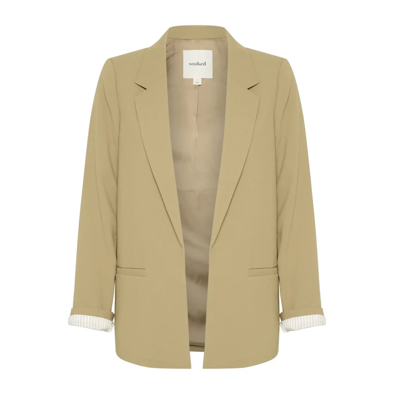 Image of Soaked in Luxury Womens Packable Blazer Soaked in Luxury Shirley Marron Female 2XL
