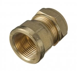 Image of Wickes Female Iron Straight Coupling - 19 x 22mm