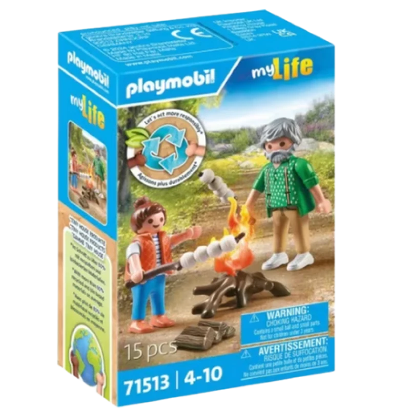 Image of PLAYMOBIL Playmobil My Life Campfire with Marshmallows 71513 71513