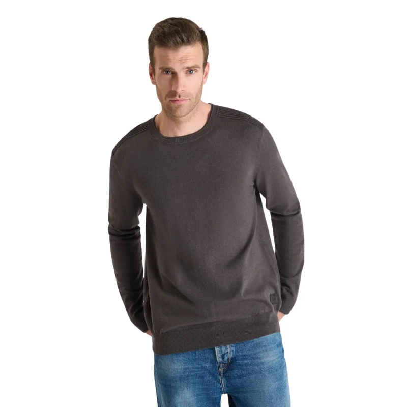 Image of Le Temps des cerises Sweater Le Temps des cerises Nardi Gris Male XL