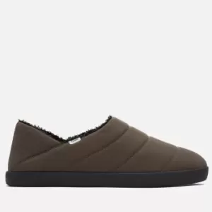 Image of TOMS Mens Ezra Slippers - Tarmac Olive Matte Woven - UK 7
