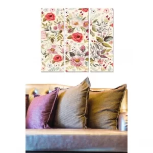 Image of MDF65174525 Multicolor Decorative MDF Painting (3 Pieces)