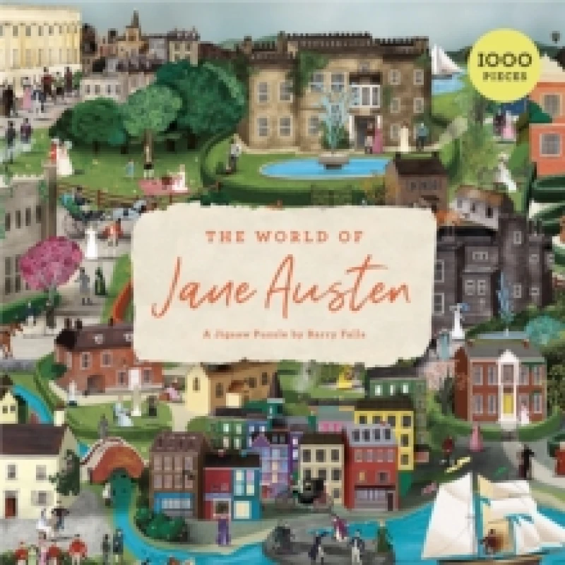 Image of The World of Jane Austen : A Jigsaw Puzzle with 60 Characters and Great Houses to Find Jigsaw