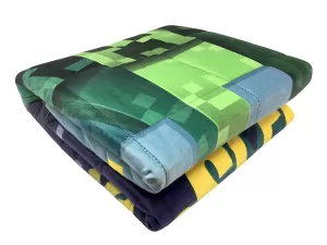 Image of Minecraft Creeper Weighted Blanket