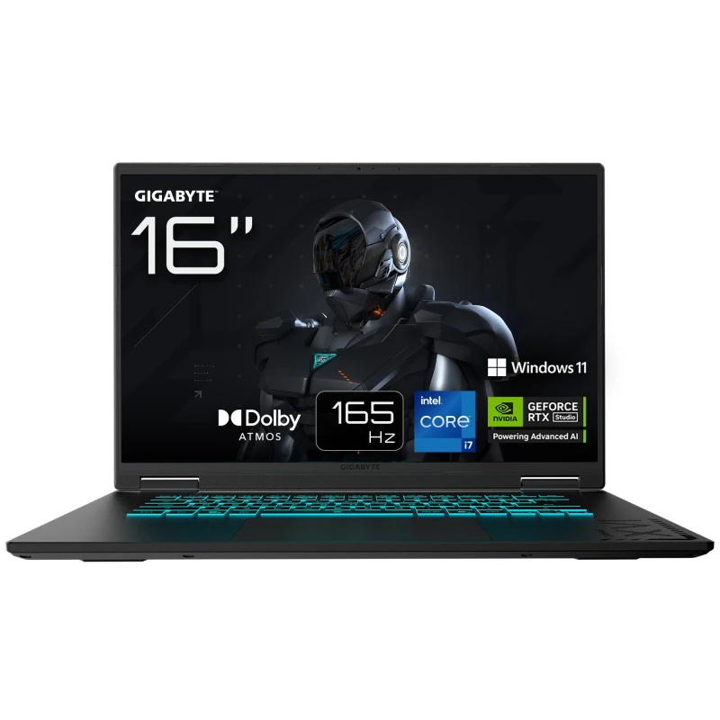 Image of Gigabyte A16 16" Gaming Laptop - Intel Core i7, RTX 5060, 1TB SSD, Black 4719331765323