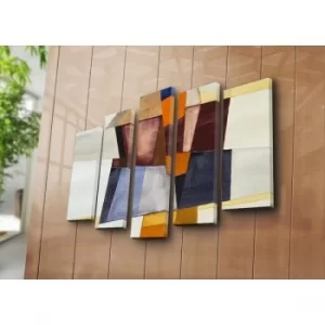 Image of 5PATK-224 Multicolor Decorative Canvas Painting (5 Pieces)