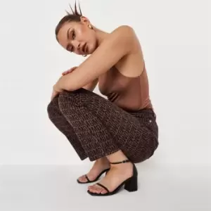 Image of Missguided Mid Block Heel Sandals - Black