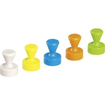 Image of Maul Neodym magnet (Ø x H) 12mm x 16mm Cone White, Yellow, Blue, Green, Orange 10 pc(s) 6168599