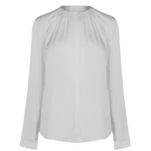 Image of Boss Silk Blouse - White