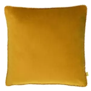 Image of Cosmo Velvet Cushion Ochre, Ochre / 45 x 45cm / Polyester Filled