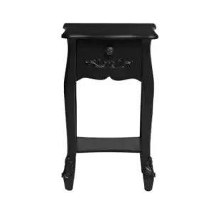 Image of Antoinette 1 Drawer Nightstand Black
