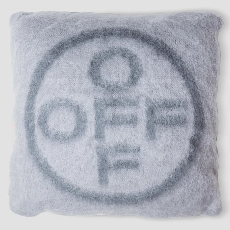 Image of Off White Pillow Light Grey Grey unisex One Size