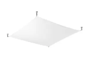 Image of Luna Decorative Flush Fabric Light White G13