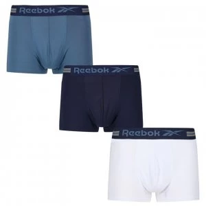Image of Reebok Garrels 3 Pack Boxers Mens - Navy/White
