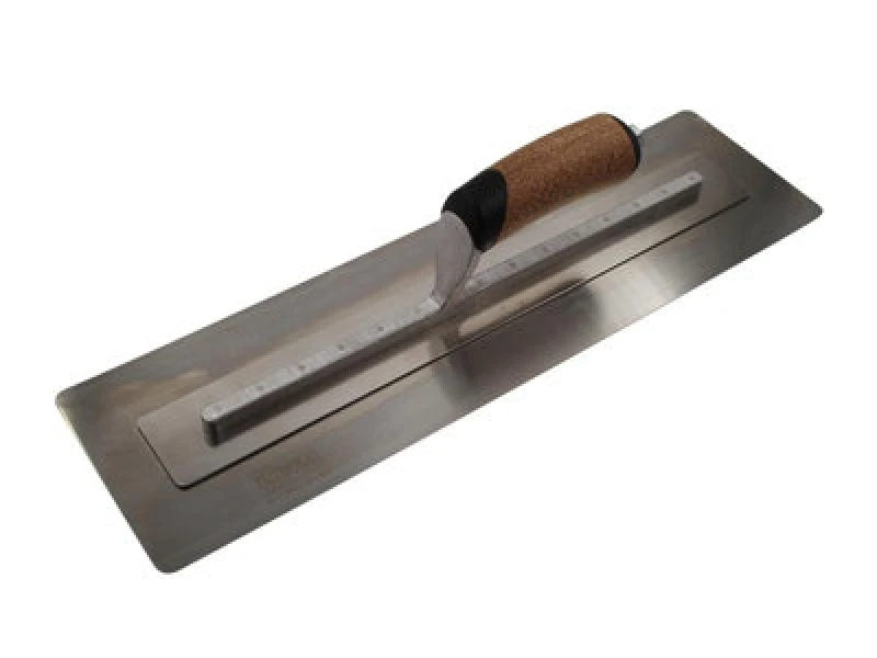 Image of Faithfull Cork Handle Flex Finishing Plastering Trowel PTFLEX18C Length: 18"