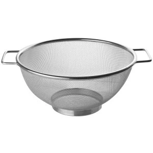Image of Fackelmann Fine Mesh Stainless Steel Colander 26cm Diameter Silver 31 x 26 x 12 cm