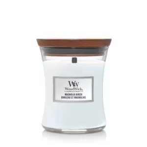 Image of Woodwick Magnolia Birch Scented Candle 275g