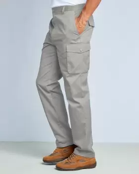 Image of Cotton Traders Mens Wanderer Trousers in Grey
