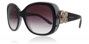 Image of Bvlgari BV8172B Sunglasses Top Black On Grey Crystal 53818H 58mm