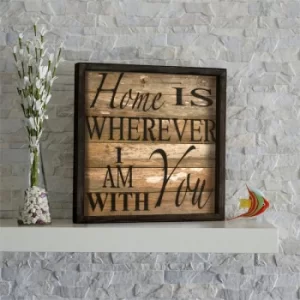 Image of KZM501 Brown Light Brown Decorative Framed MDF Painting