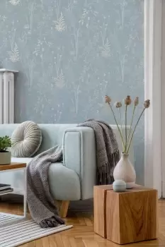 Image of Organics Floral Metallic DetailsWallpaper